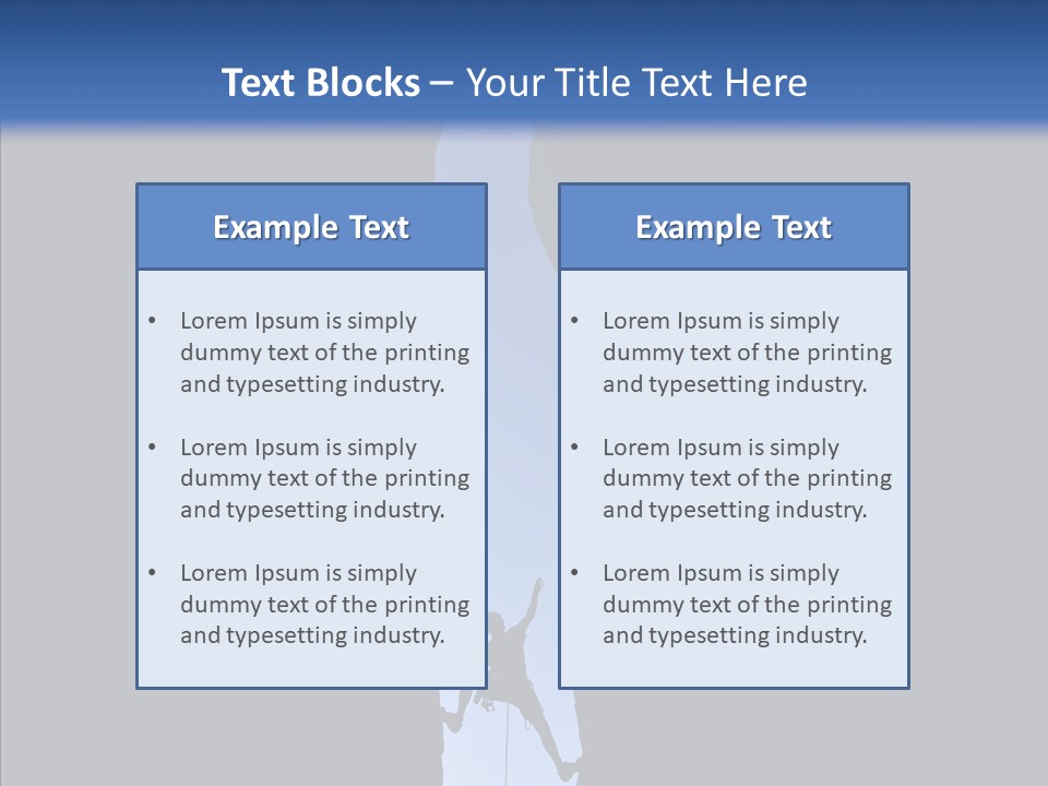 Success Rock Thrill PowerPoint Template