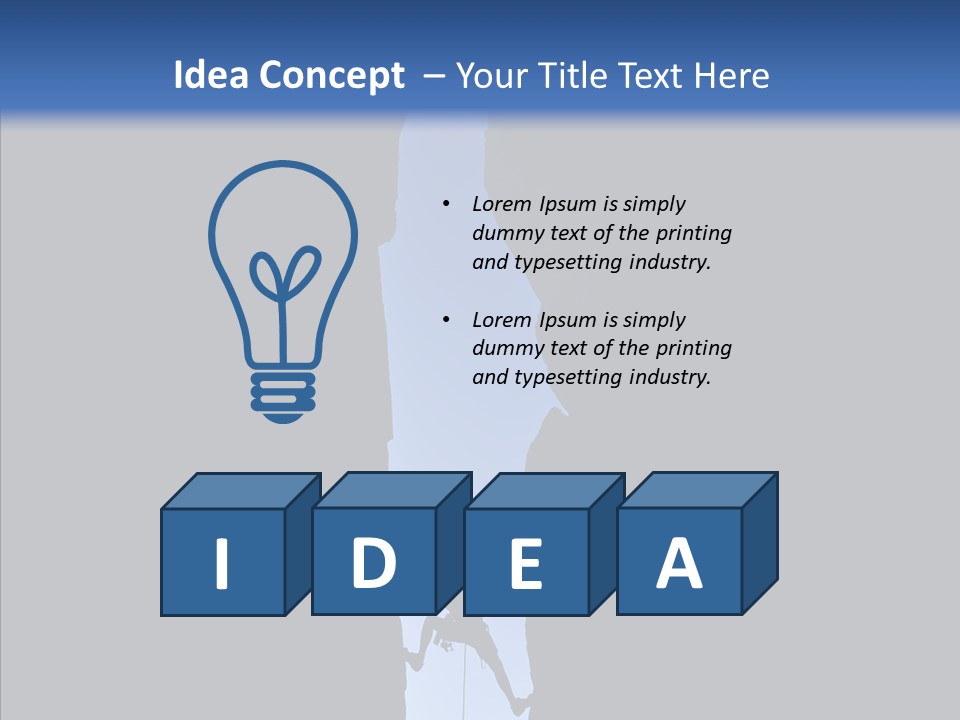 Success Rock Thrill PowerPoint Template