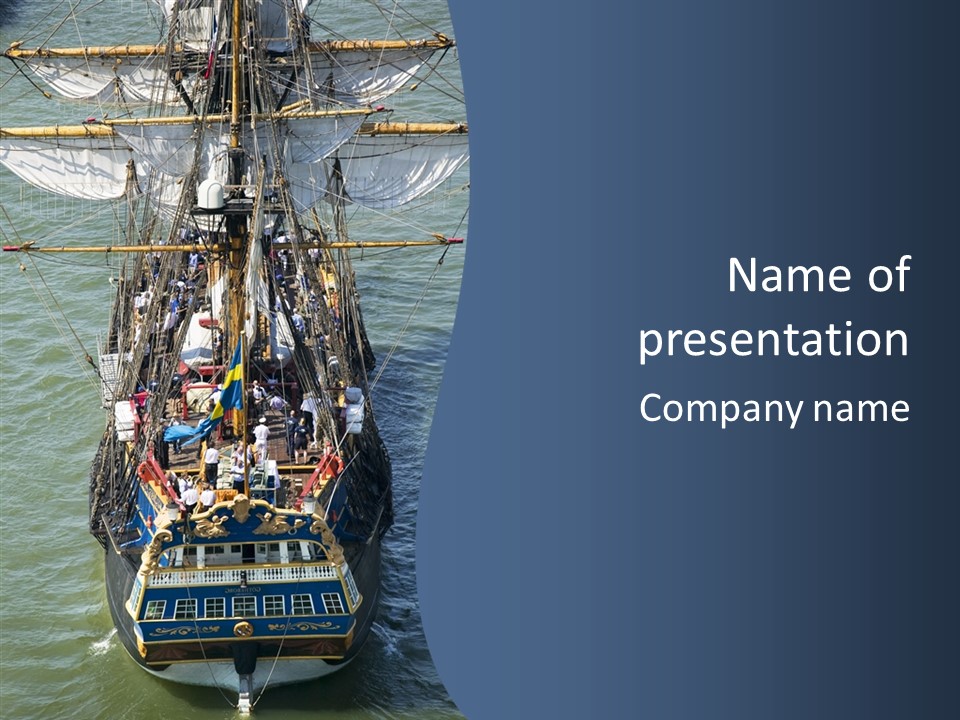 Swedish Wooden Sea PowerPoint Template