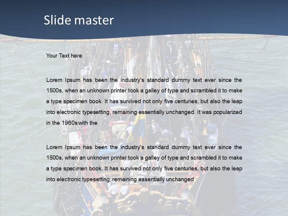 Swedish Wooden Sea PowerPoint Template