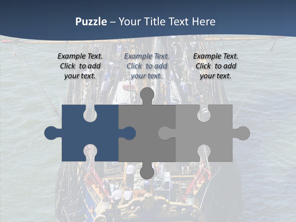 Swedish Wooden Sea PowerPoint Template