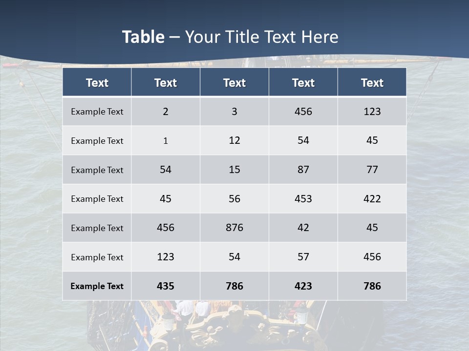 Swedish Wooden Sea PowerPoint Template