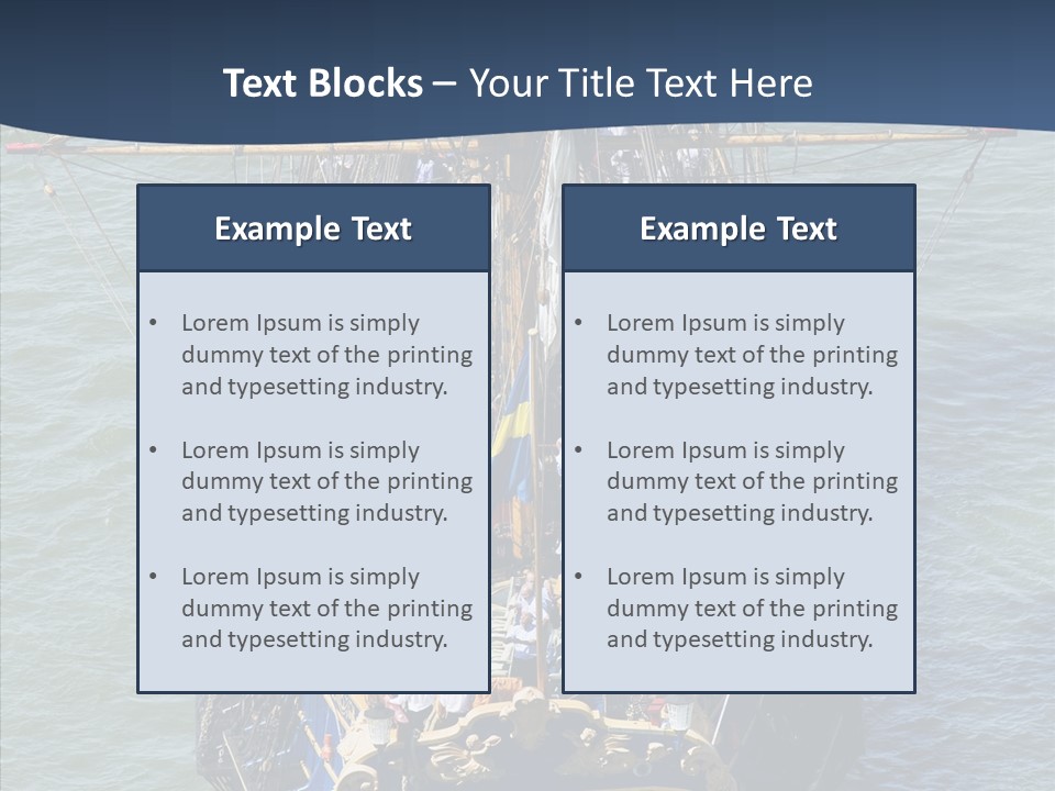 Swedish Wooden Sea PowerPoint Template