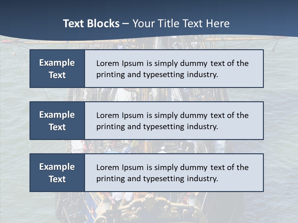 Swedish Wooden Sea PowerPoint Template