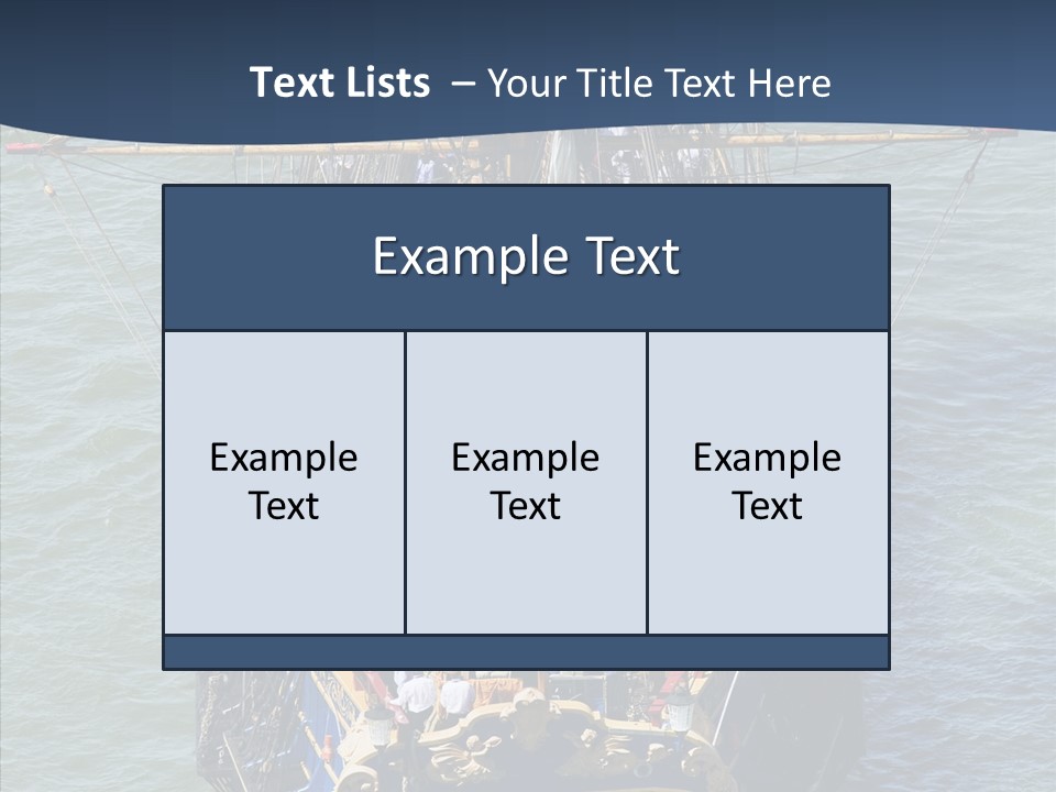 Swedish Wooden Sea PowerPoint Template