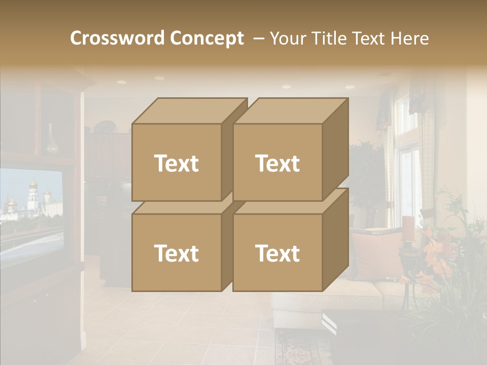 Home Style Armchair PowerPoint Template