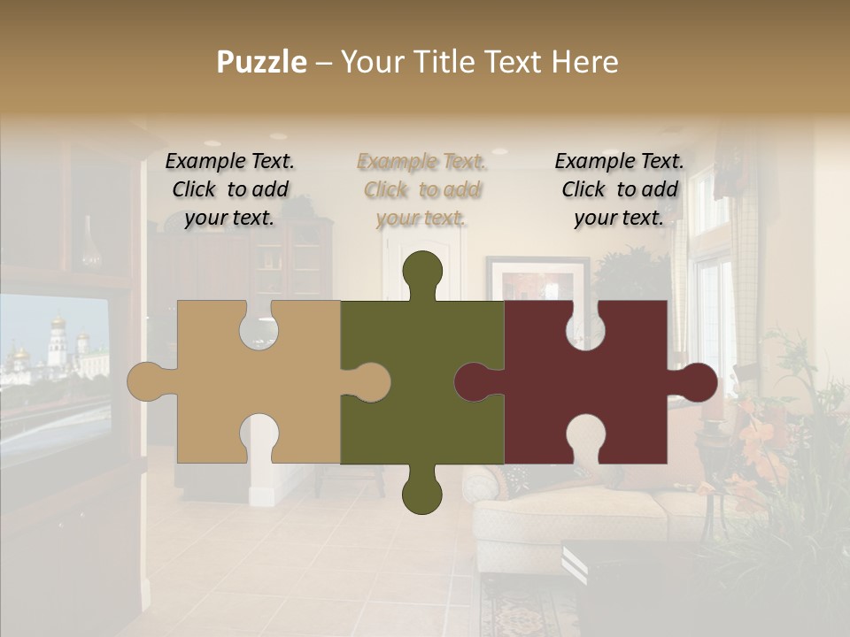 Home Style Armchair PowerPoint Template