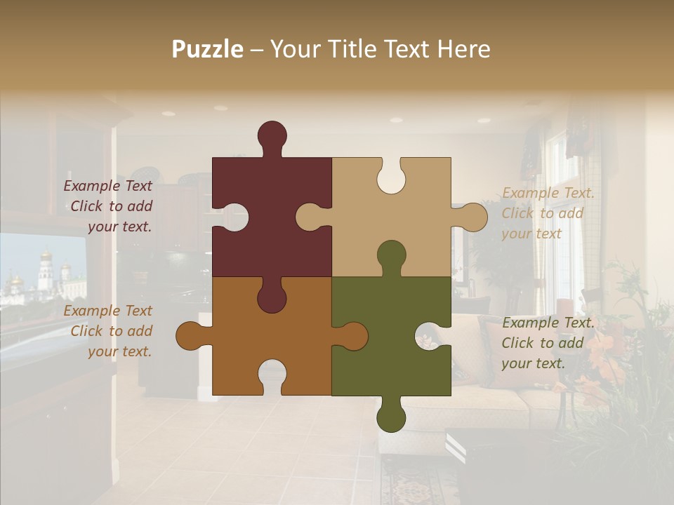 Home Style Armchair PowerPoint Template