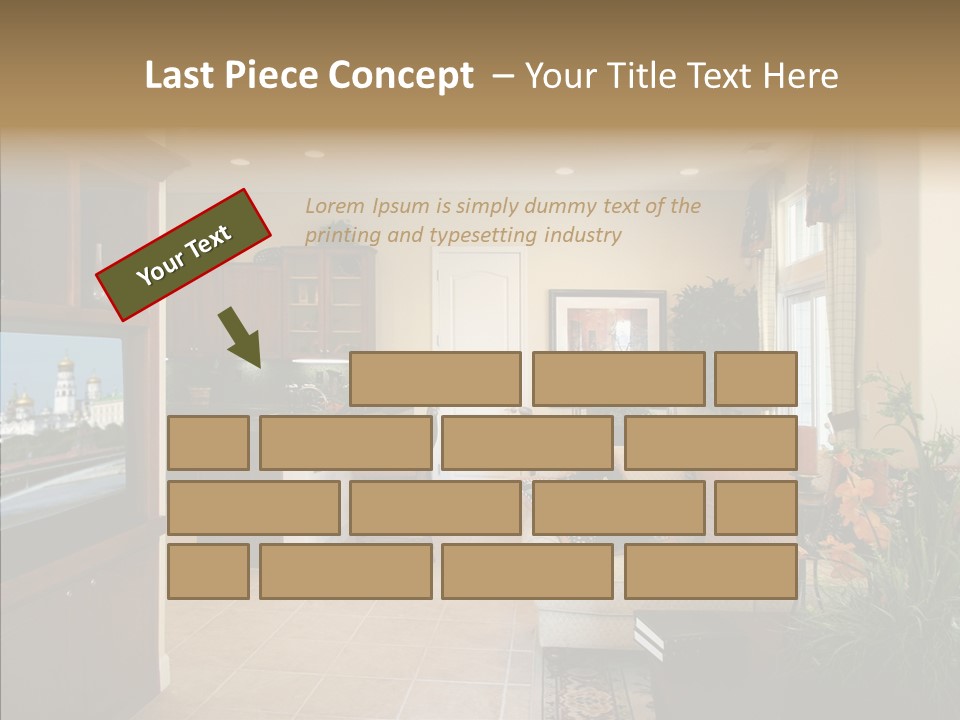 Home Style Armchair PowerPoint Template