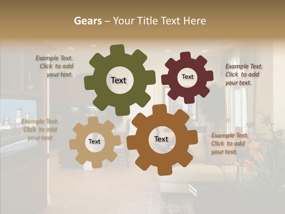 Home Style Armchair PowerPoint Template