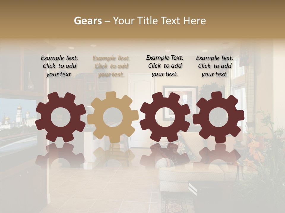 Home Style Armchair PowerPoint Template