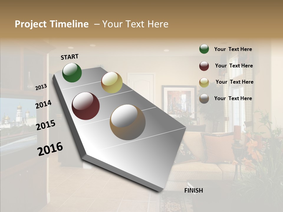 Home Style Armchair PowerPoint Template