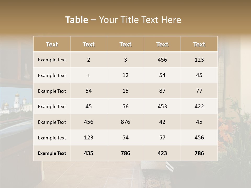 Home Style Armchair PowerPoint Template