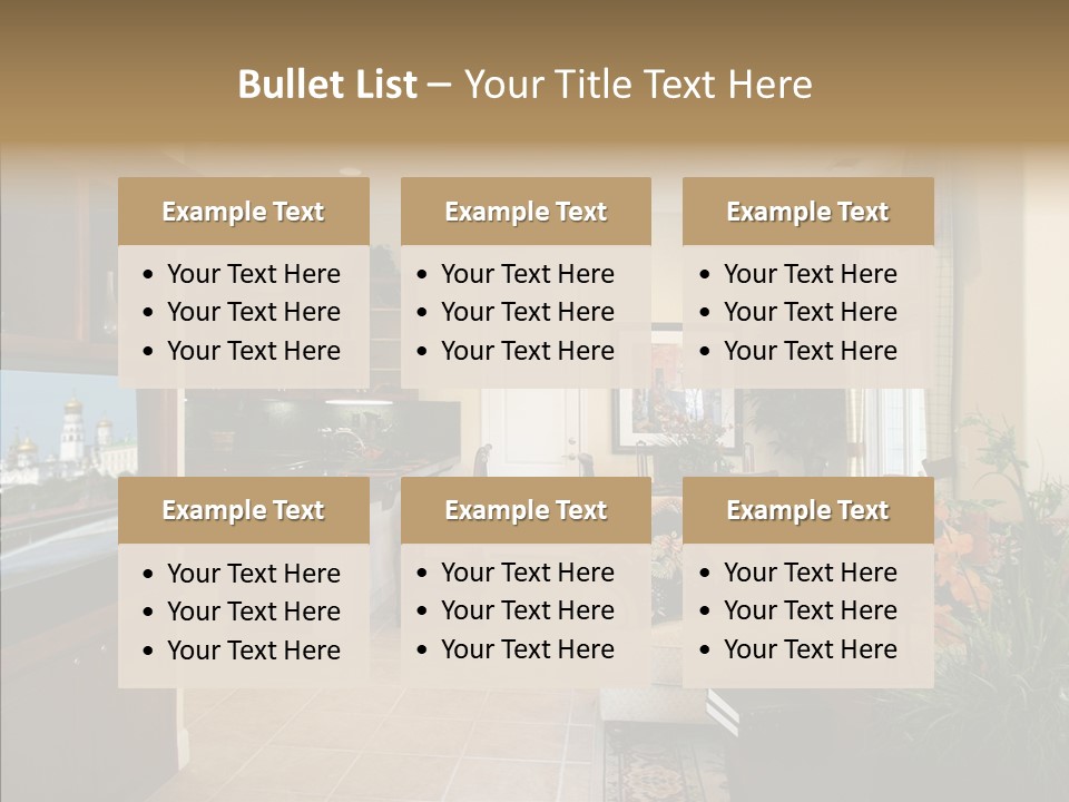 Home Style Armchair PowerPoint Template