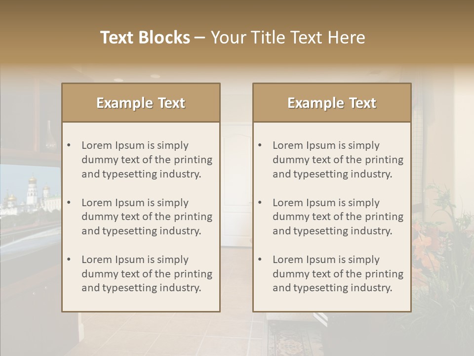 Home Style Armchair PowerPoint Template
