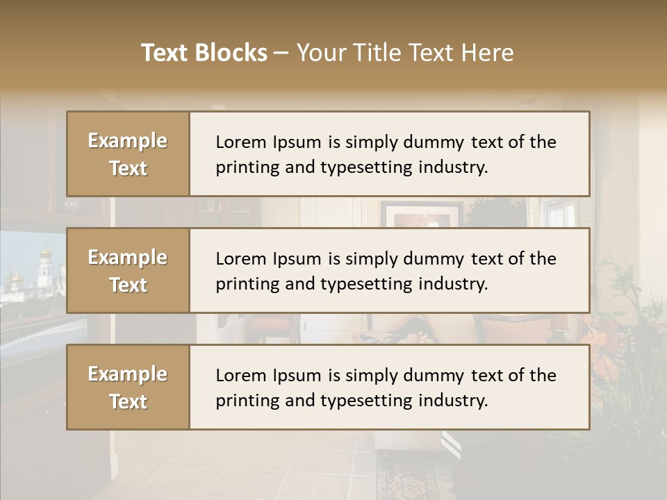 Home Style Armchair PowerPoint Template