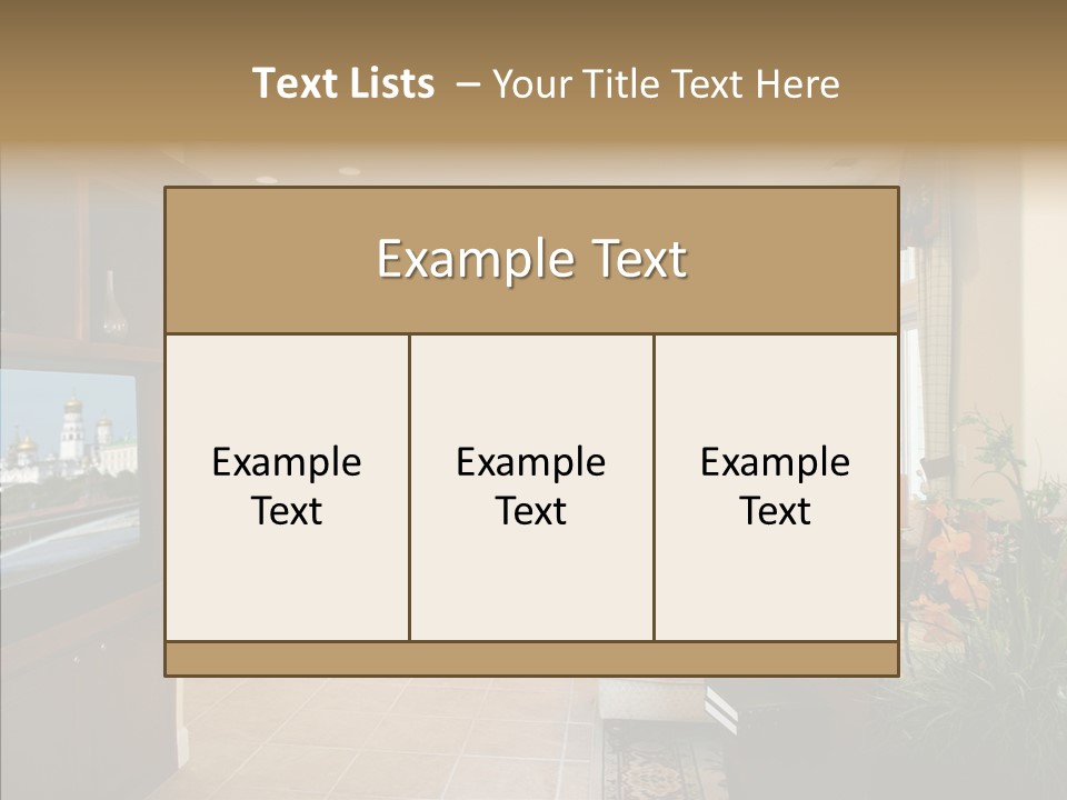 Home Style Armchair PowerPoint Template