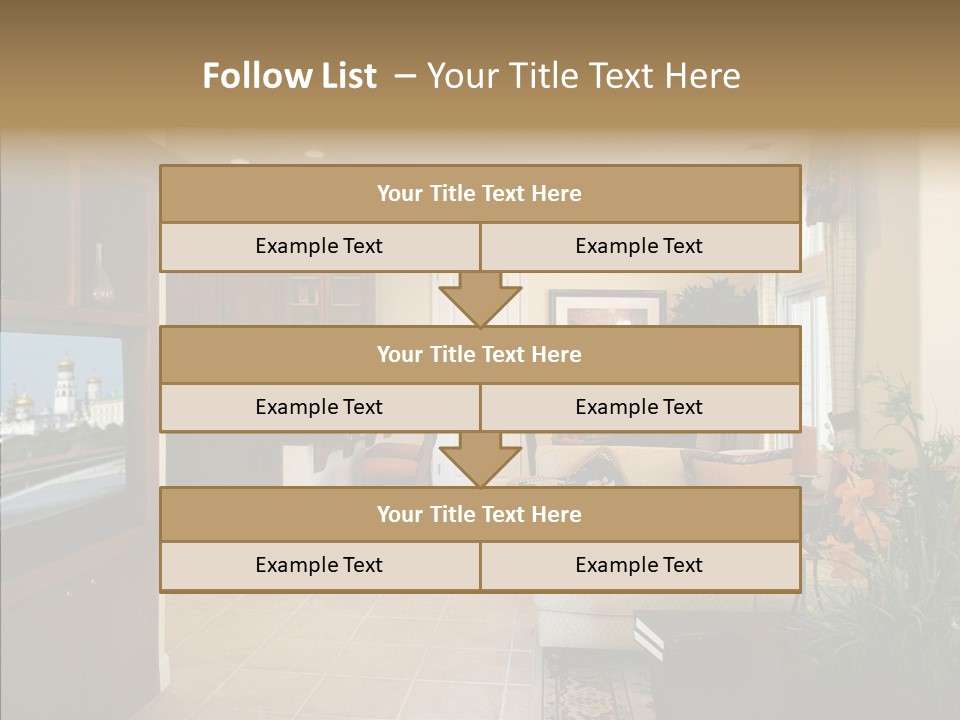 Home Style Armchair PowerPoint Template