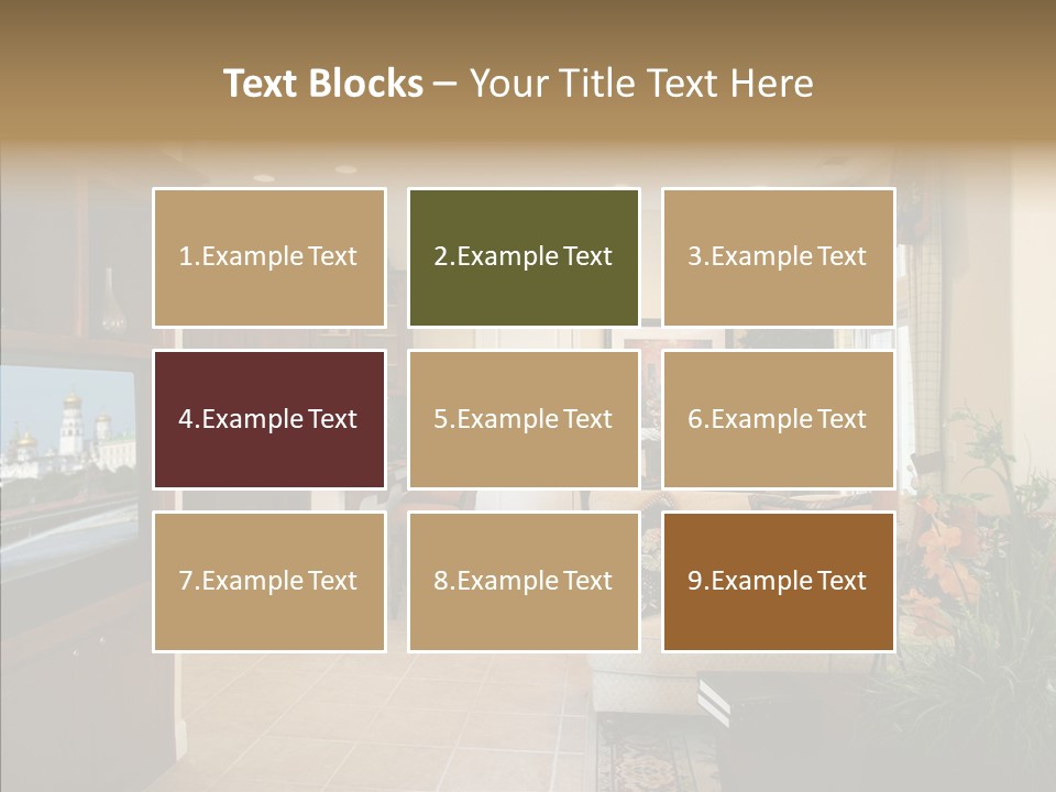 Home Style Armchair PowerPoint Template
