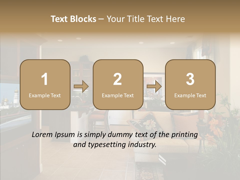 Home Style Armchair PowerPoint Template