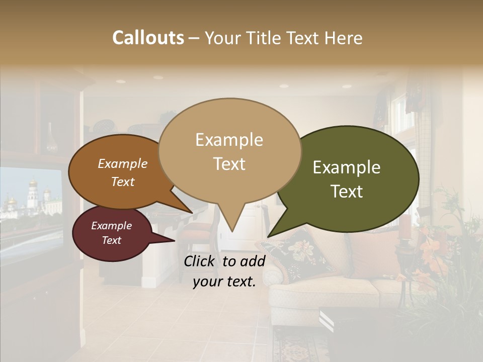 Home Style Armchair PowerPoint Template