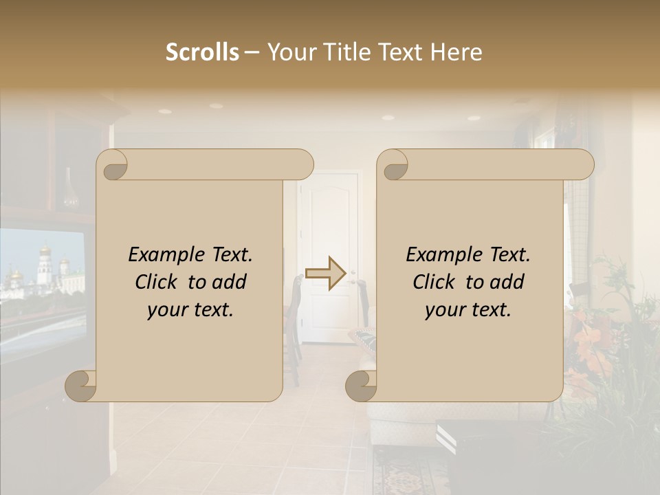 Home Style Armchair PowerPoint Template