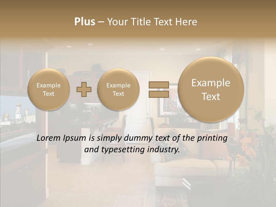 Home Style Armchair PowerPoint Template