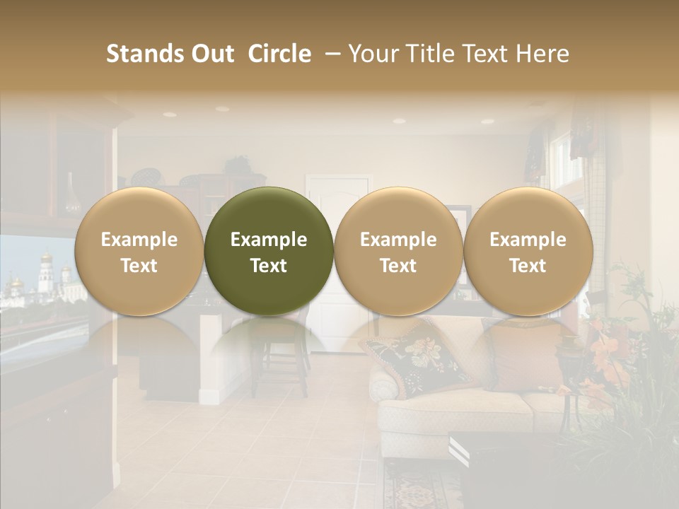 Home Style Armchair PowerPoint Template