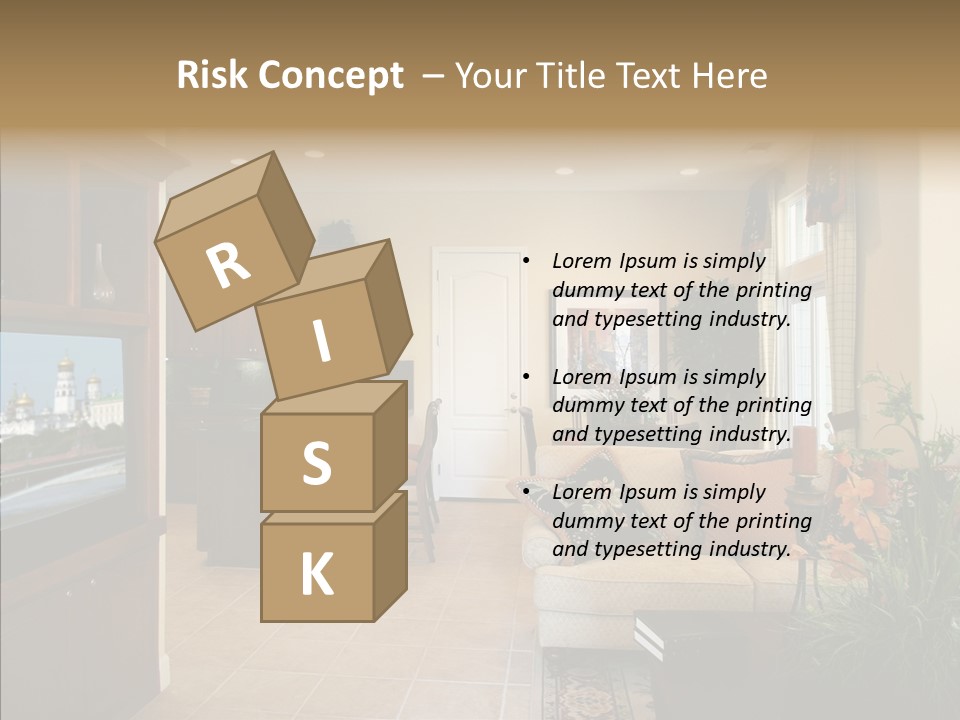 Home Style Armchair PowerPoint Template