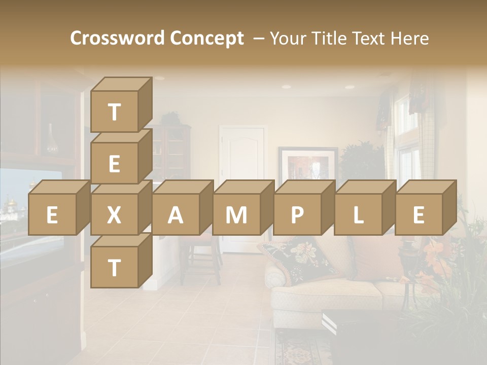 Home Style Armchair PowerPoint Template