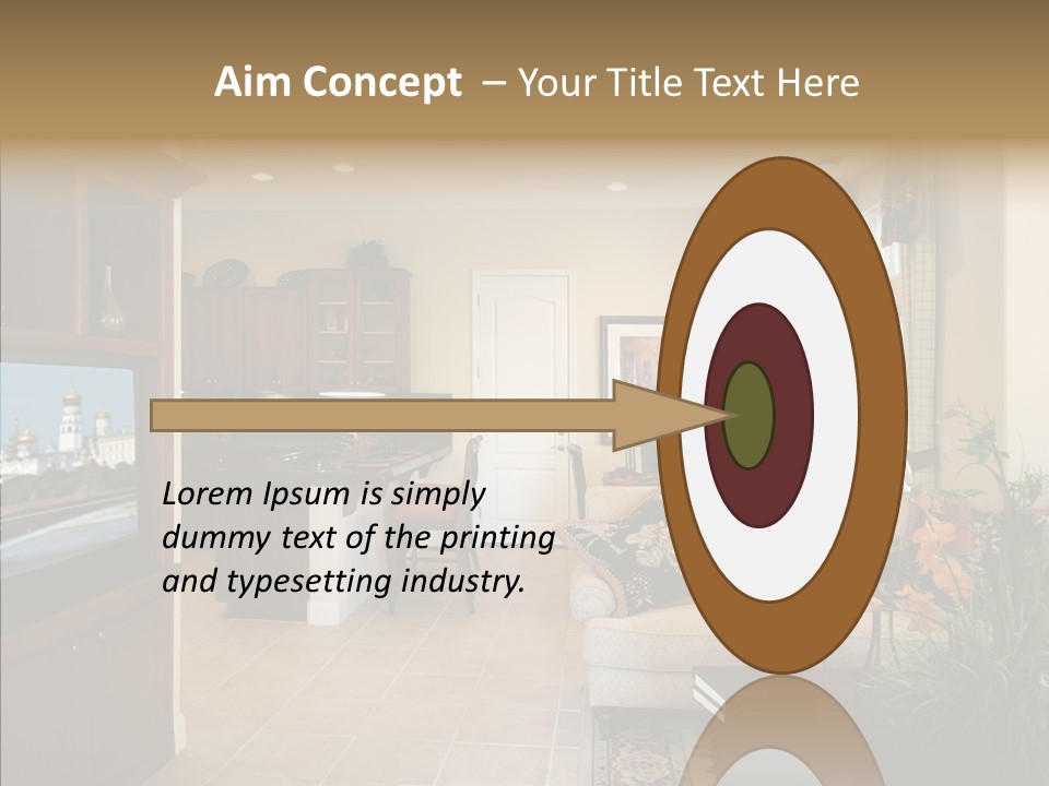 Home Style Armchair PowerPoint Template