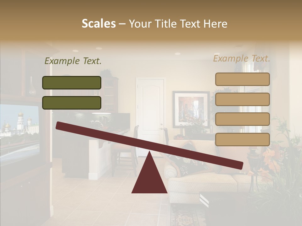 Home Style Armchair PowerPoint Template