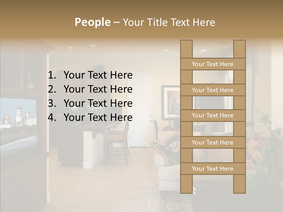 Home Style Armchair PowerPoint Template