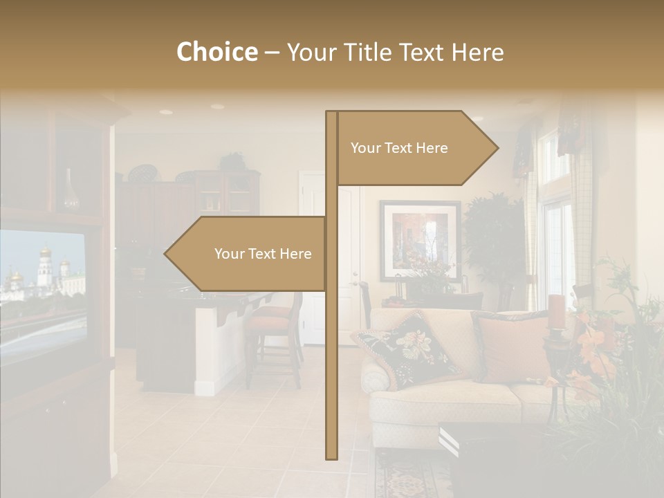 Home Style Armchair PowerPoint Template