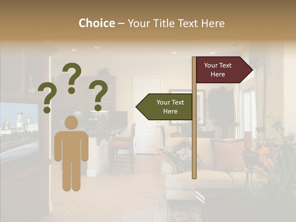 Home Style Armchair PowerPoint Template