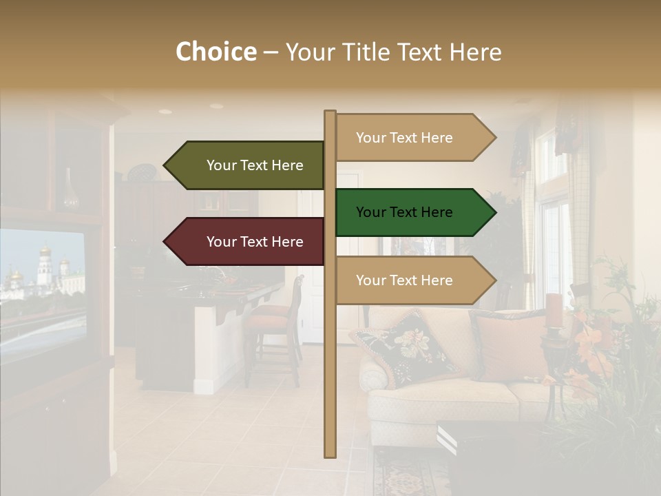 Home Style Armchair PowerPoint Template