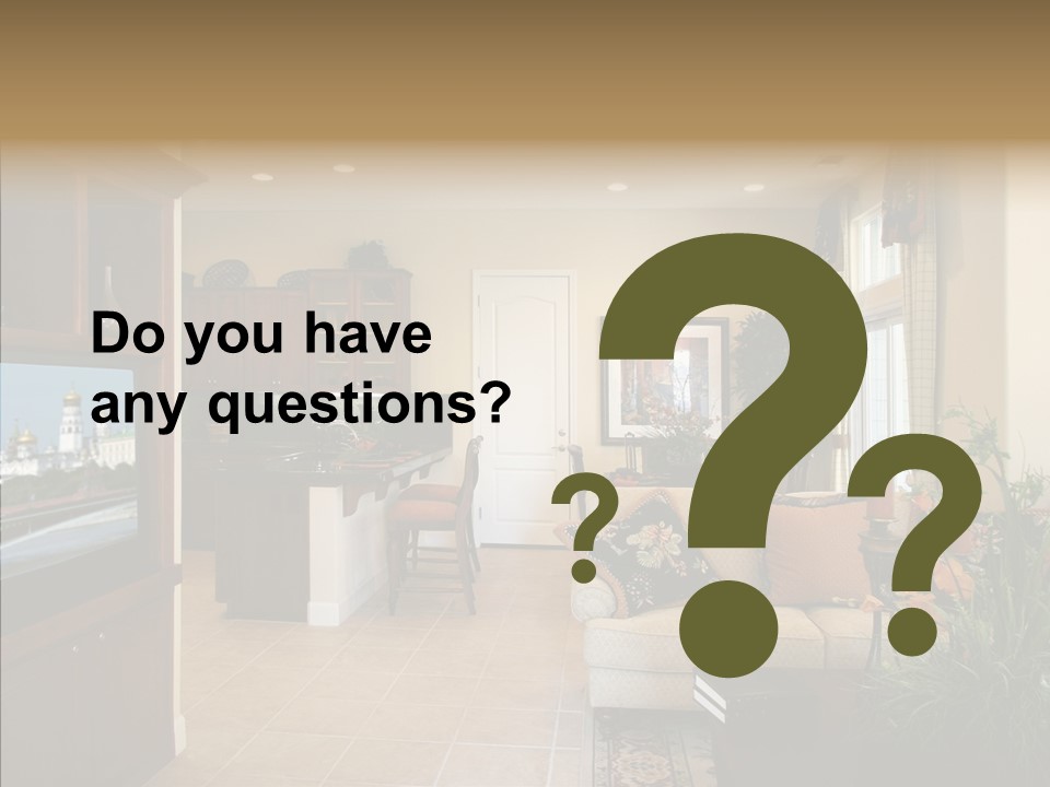 Home Style Armchair PowerPoint Template