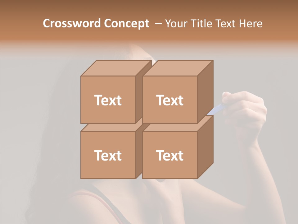 Woman Shave Mirror PowerPoint Template