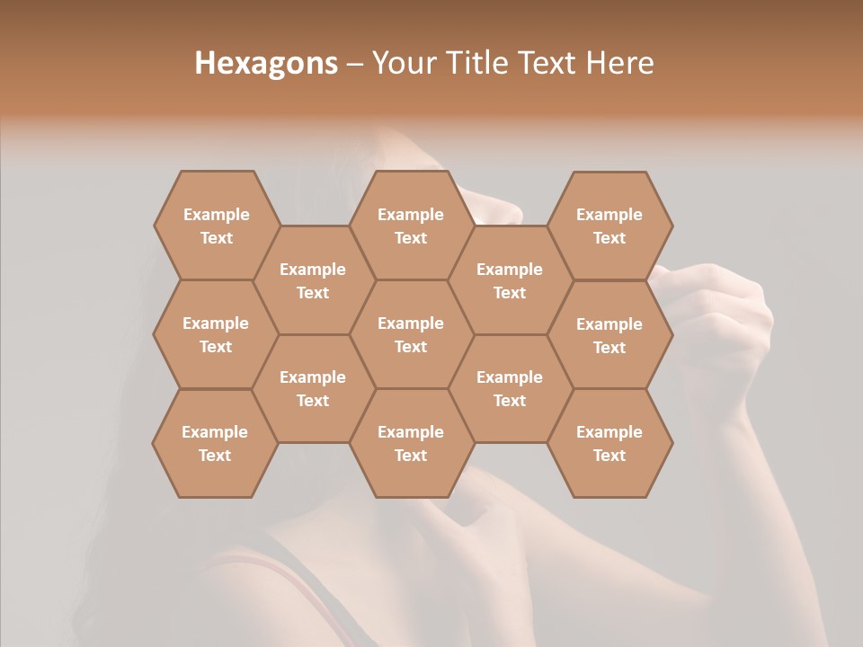 Woman Shave Mirror PowerPoint Template