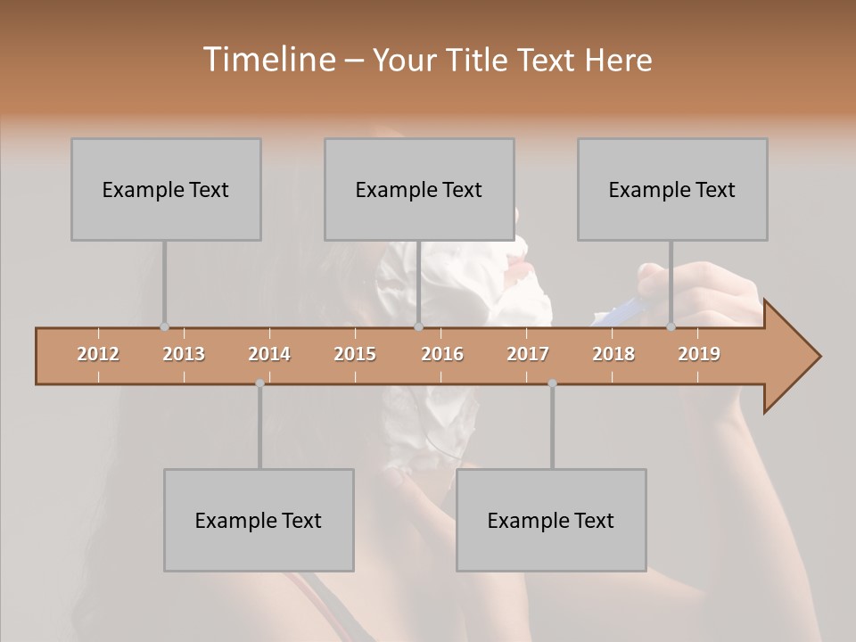 Woman Shave Mirror PowerPoint Template