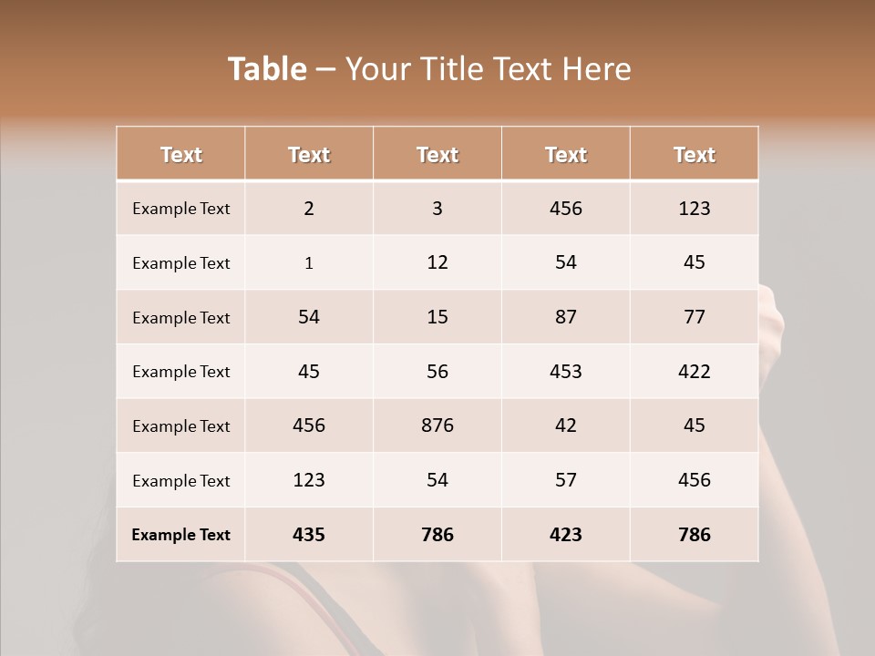 Woman Shave Mirror PowerPoint Template
