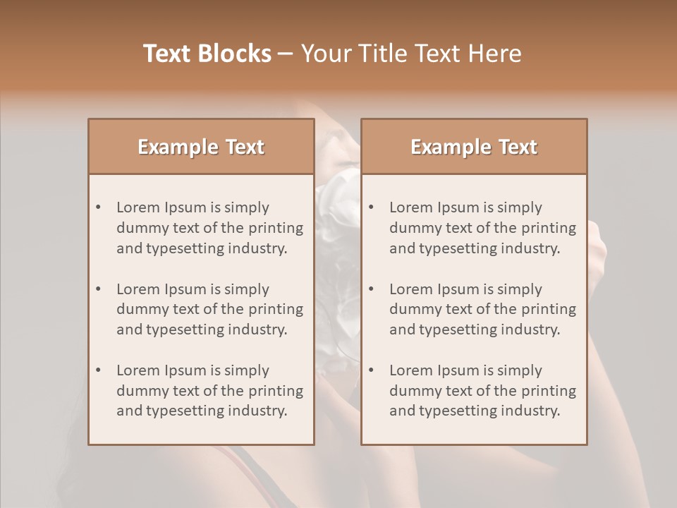 Woman Shave Mirror PowerPoint Template