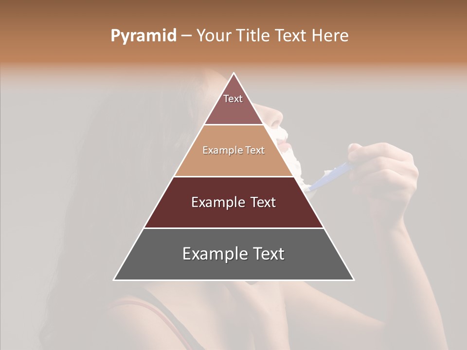 Woman Shave Mirror PowerPoint Template