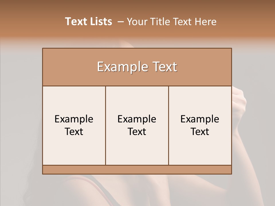 Woman Shave Mirror PowerPoint Template