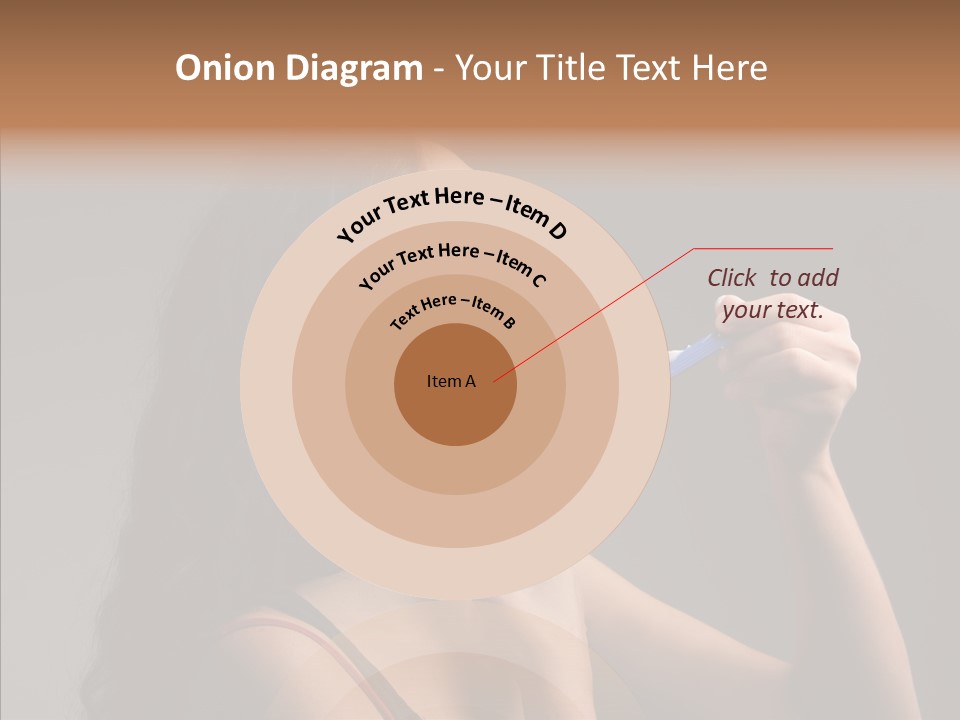 Woman Shave Mirror PowerPoint Template