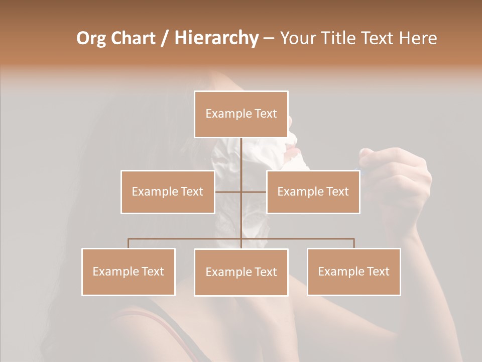 Woman Shave Mirror PowerPoint Template