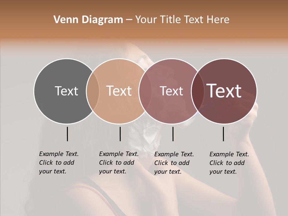 Woman Shave Mirror PowerPoint Template