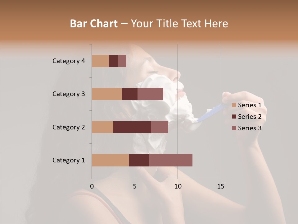 Woman Shave Mirror PowerPoint Template