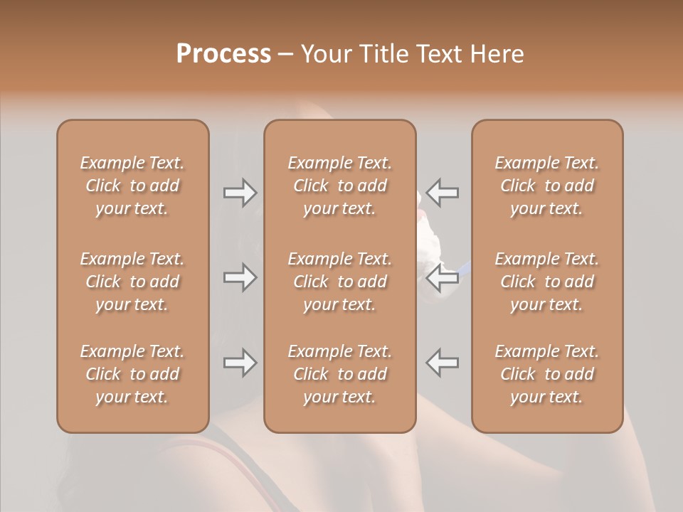 Woman Shave Mirror PowerPoint Template