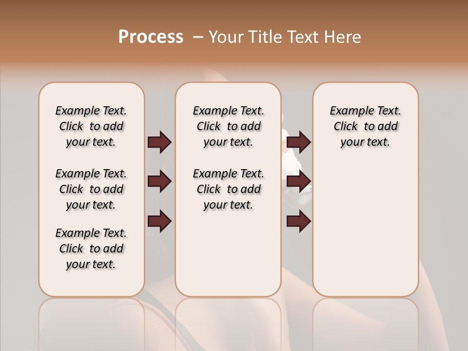 Woman Shave Mirror PowerPoint Template